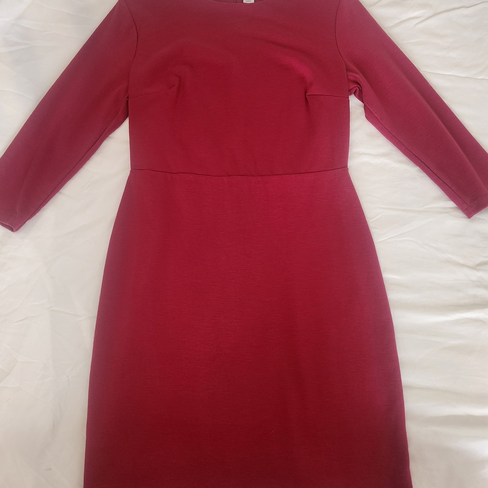 Old Navy Women's Long Sleeve Dress in Deep Red